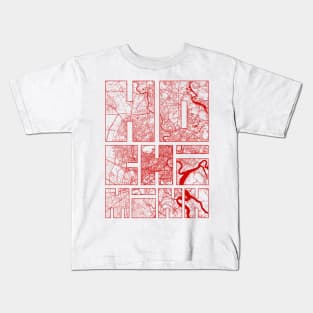 Ho Chi Minh, Vietnam City Map Typography - Oriental Kids T-Shirt